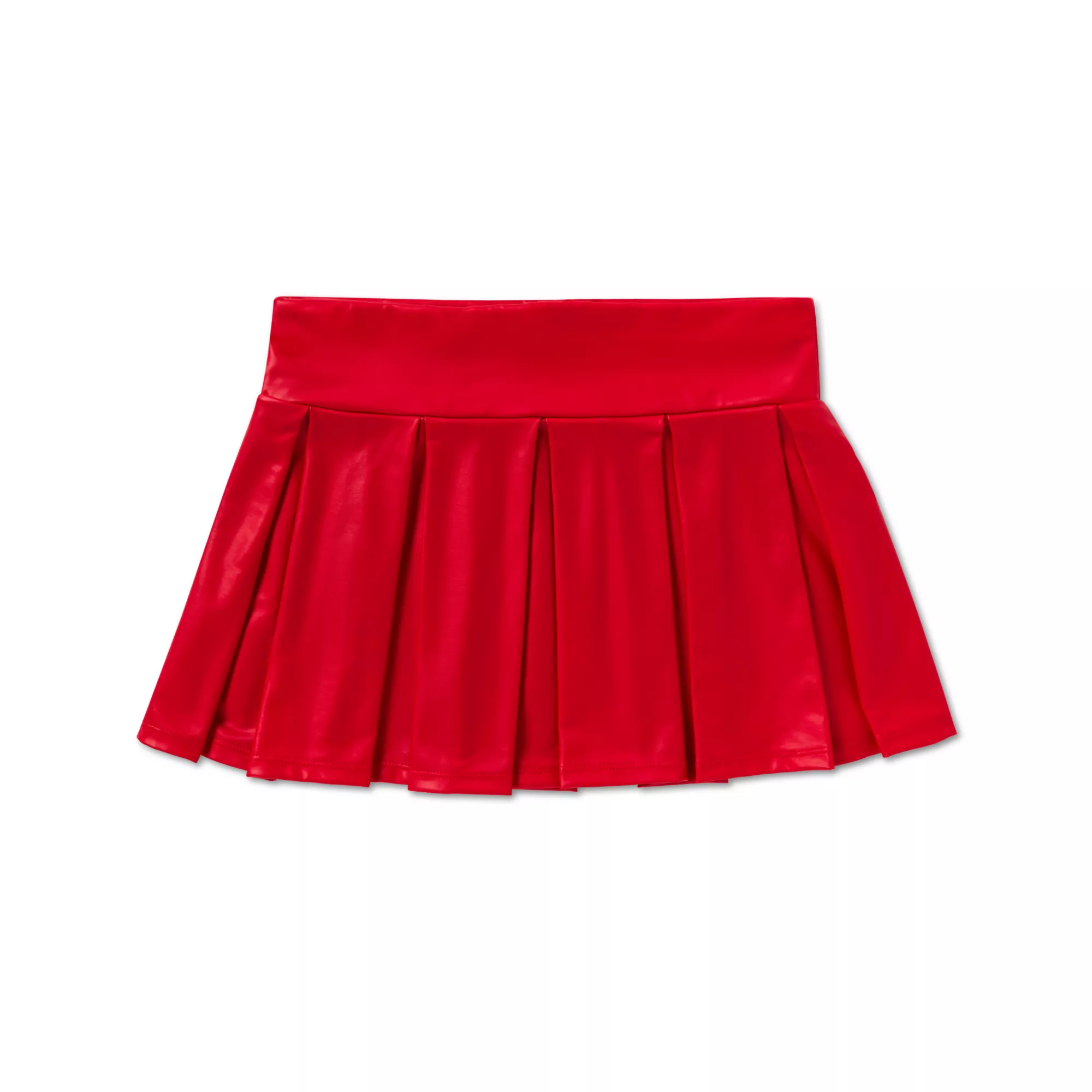 Red Pleather Mini Skirt at Spencer's