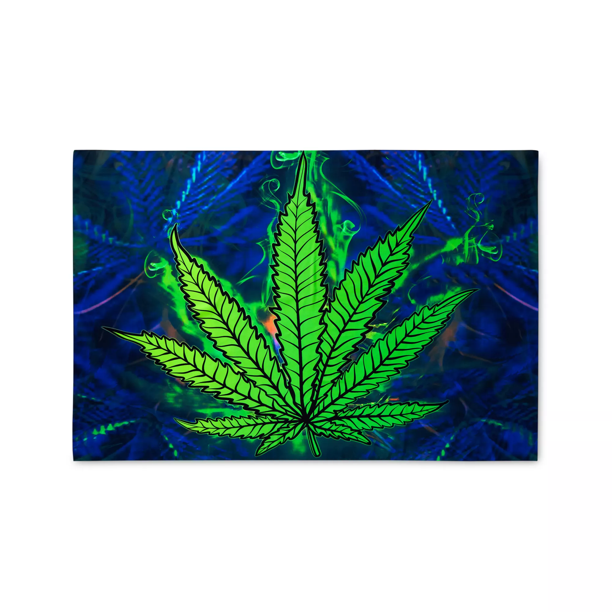 Black Light Electric Leaf Tapestry at Spirit Halloween