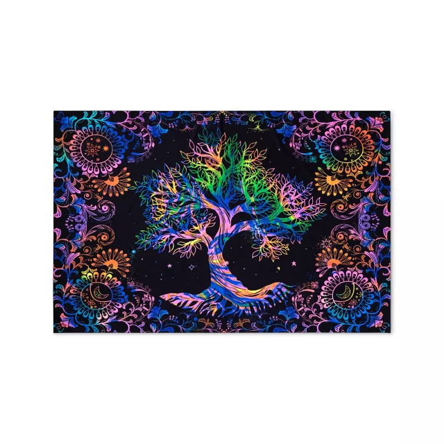 Trippy Tree of Life Tapestry Spencer s