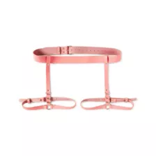 Pink Adjustable Garter Belt at Spencer's