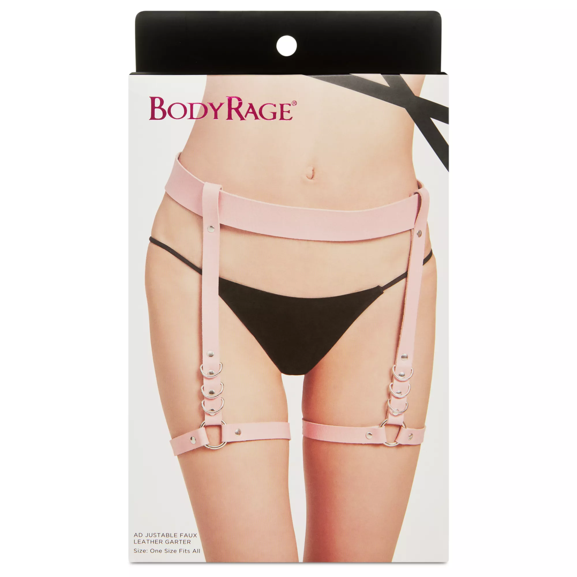 Pink Adjustable Garter Belt at Spencer's