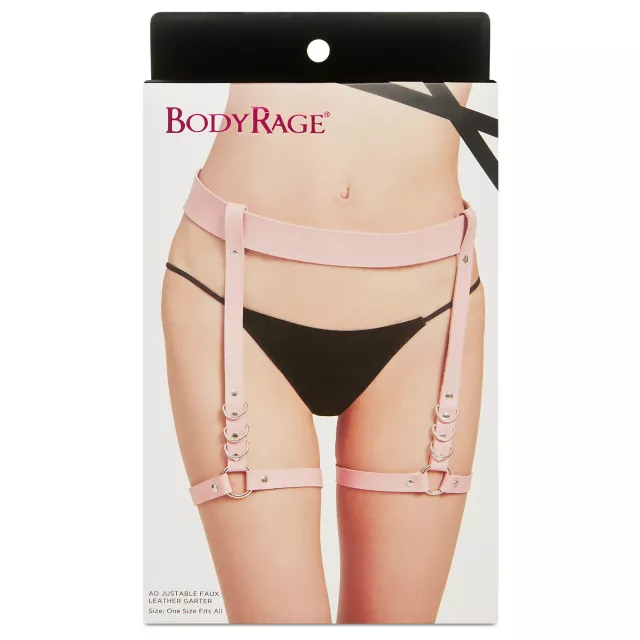 Pink Adjustable Garter Belt at Spencer's