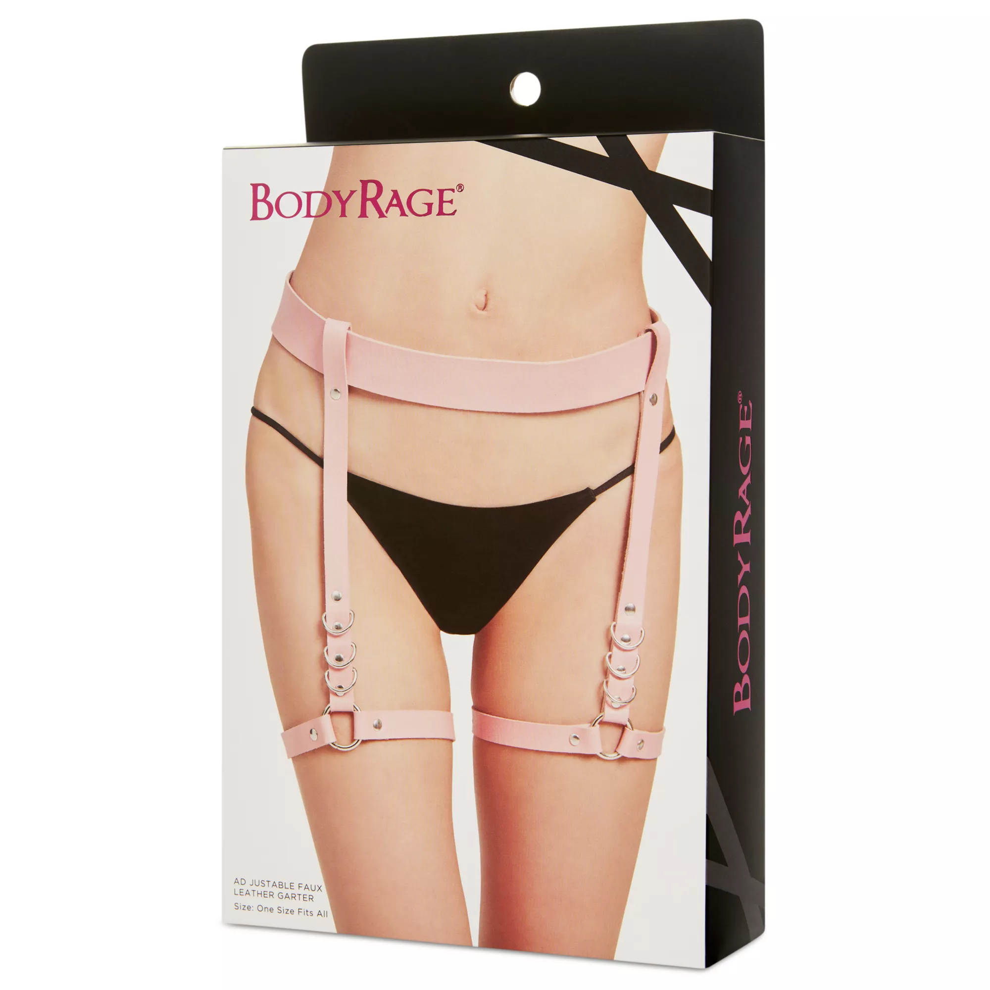 Pink Adjustable Garter Belt at Spencer's