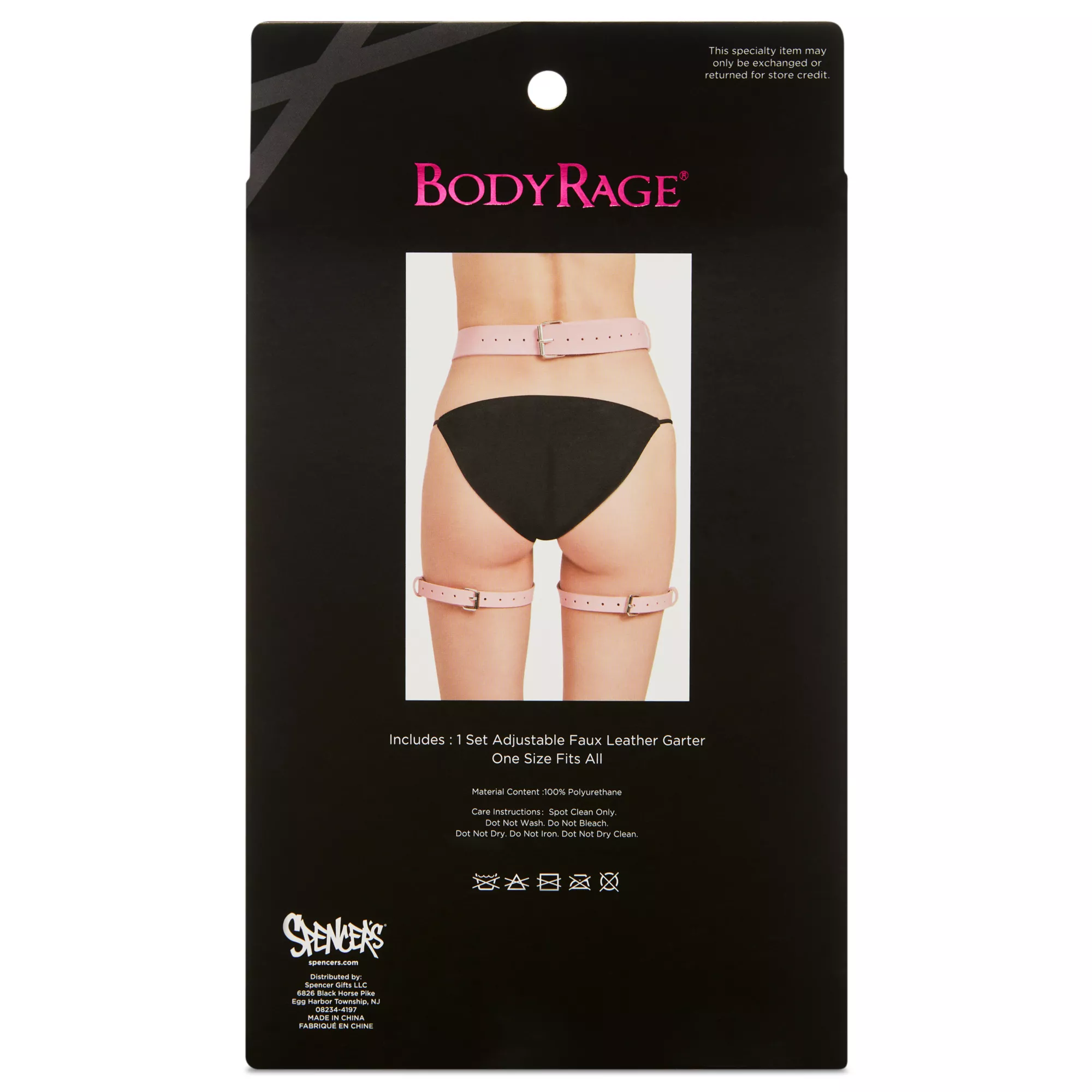 Pink Adjustable Garter Belt at Spencer's