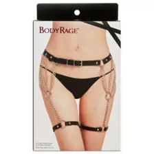 Black Chain Garter Belt at Spencer's