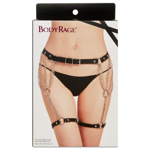 Black Chain Garter Belt at Spencer's