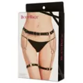 Black Chain Garter Belt at Spencer's