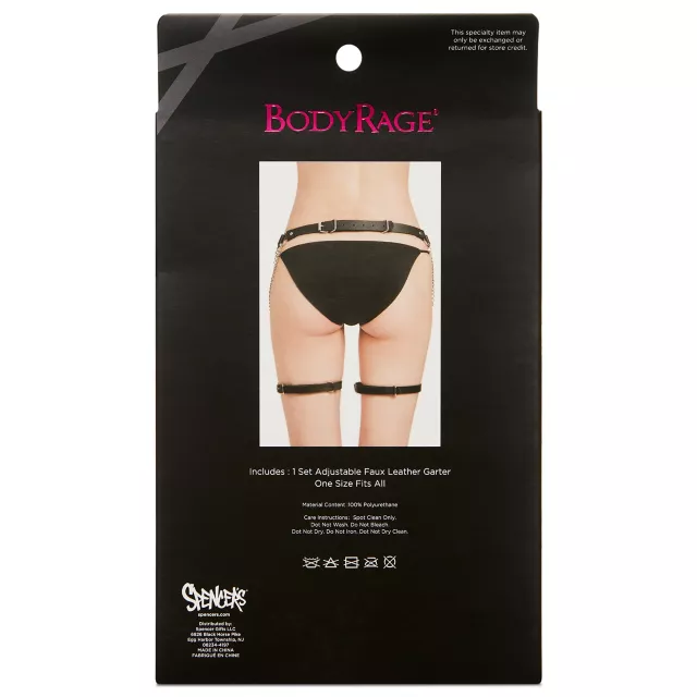 Black Chain Garter Belt at Spencer's