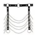 Black Full Chain Adjustable Garter Belt at Spencer's