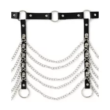 Black Full Chain Adjustable Garter Belt at Spencer's
