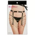 Black Full Chain Adjustable Garter Belt at Spencer's