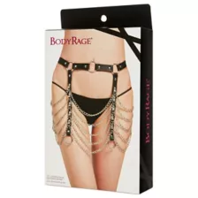 Black Full Chain Adjustable Garter Belt at Spencer's