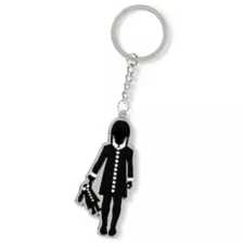 Addams Family Wednesday Silhouette Keychain - The Addams Family at Spencer's