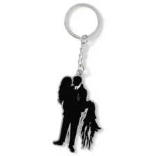 Morticia and Gomez Silhouette Keychain - The Addams Family at Spencer's