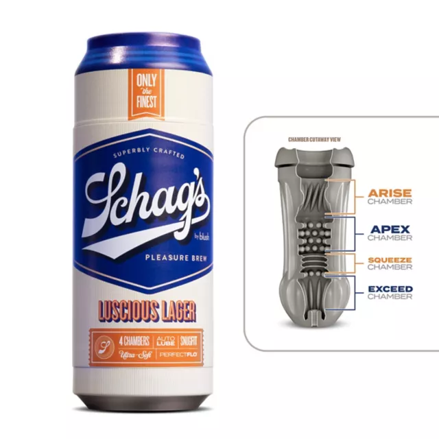 Schag's Luscious Lager Frosted Self-Lubricating Stroker at Spencer's