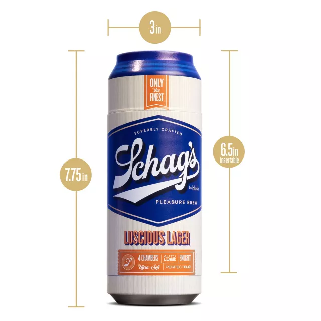 Schag's Luscious Lager Frosted Self-Lubricating Stroker at Spencer's