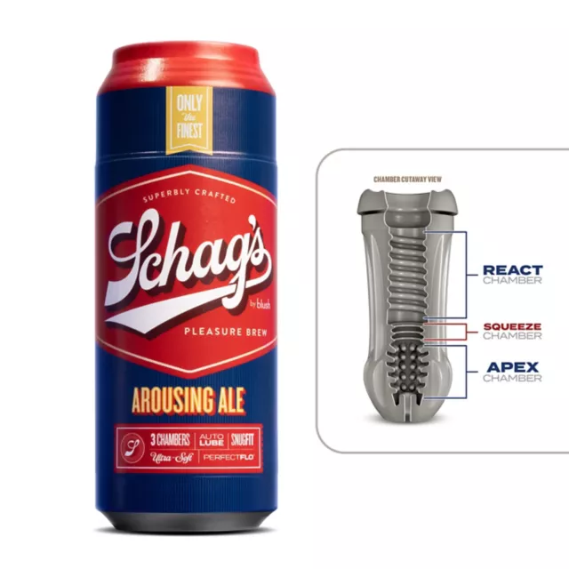Schag's Arousing Ale Frosted Self-Lubricating Stroker at Spencer's