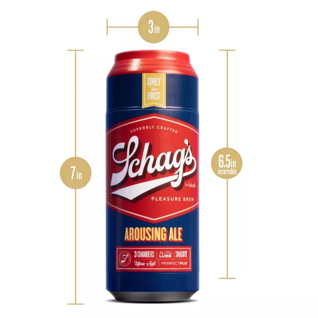 Schag's Arousing Ale Frosted Self-Lubricating Stroker at Spencer's