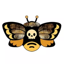 Mini Squishable Death's-head Hawkmoth Plush at Spencer's