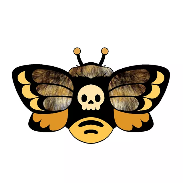 Mini Squishable Death's-head Hawkmoth Plush at Spencer's