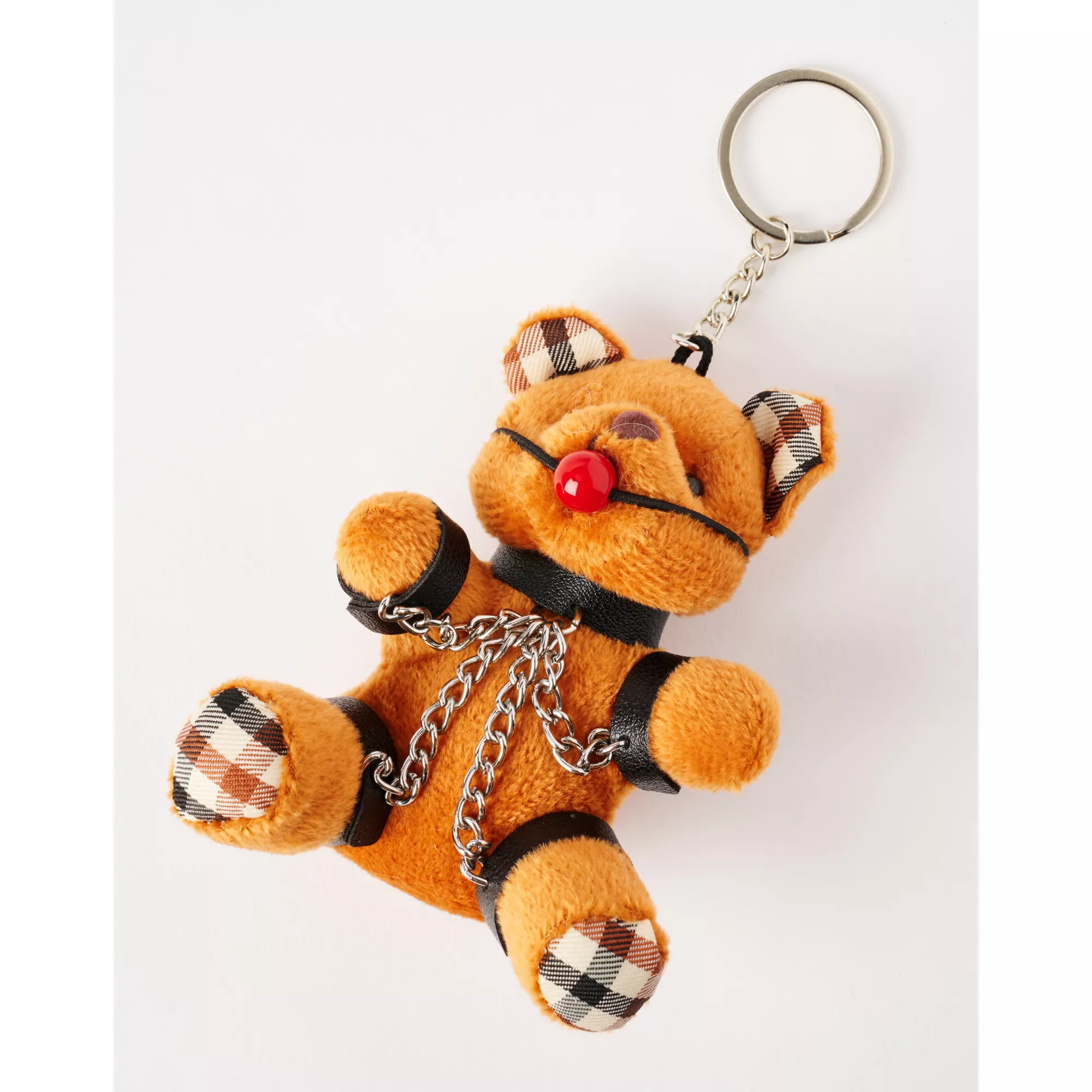 Gagged Teddy Bear Keychain at Spencer's