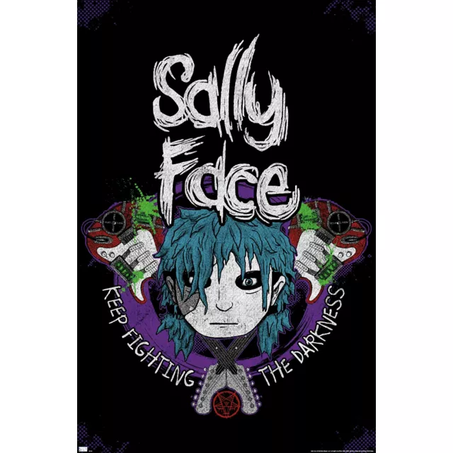 Sally Face Guitars Poster at Spencer's
