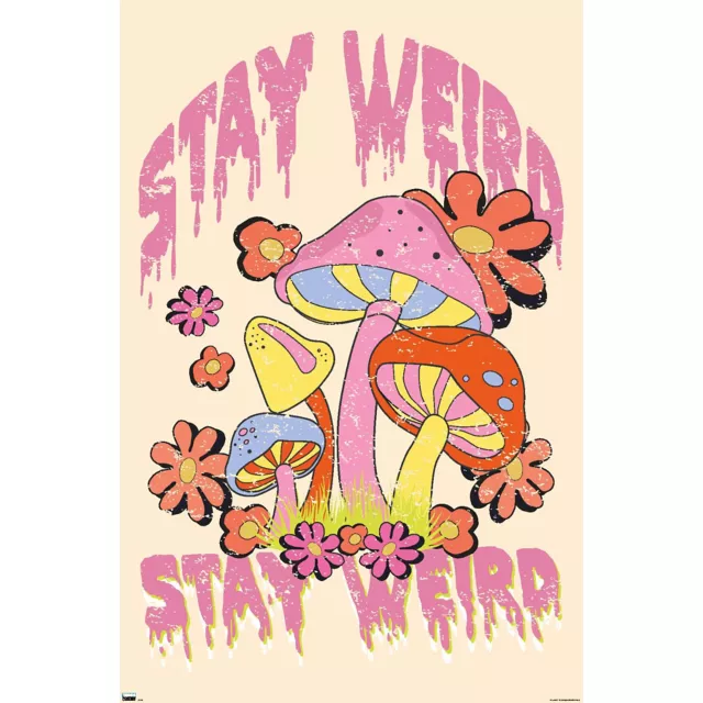 Stay Weird Mushroom Poster at Spencer's