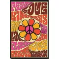 Peace Love and Kindness Poster at Spencer's