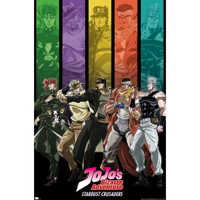 Jojo's Bizarre Adventure Group Poster at Spencer's