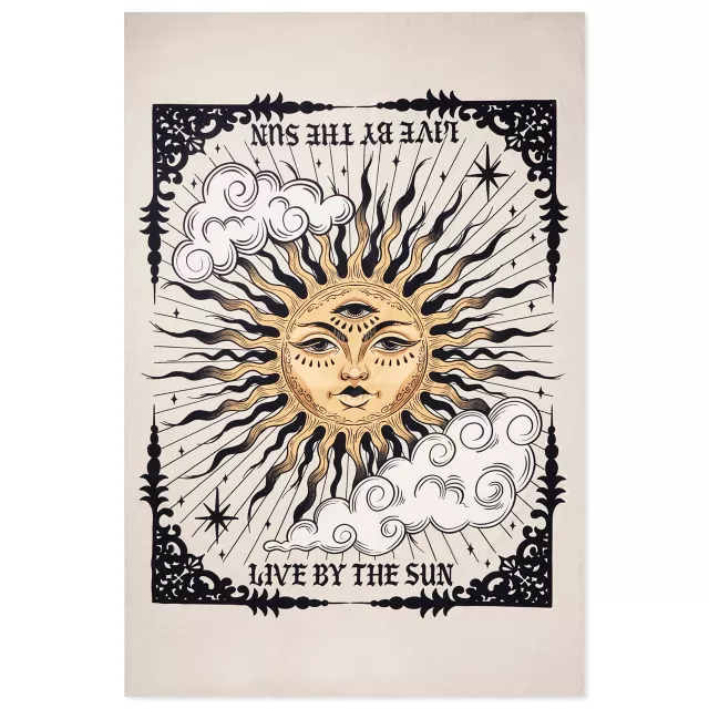 Live by the sun love by the moon tapestry hotsell