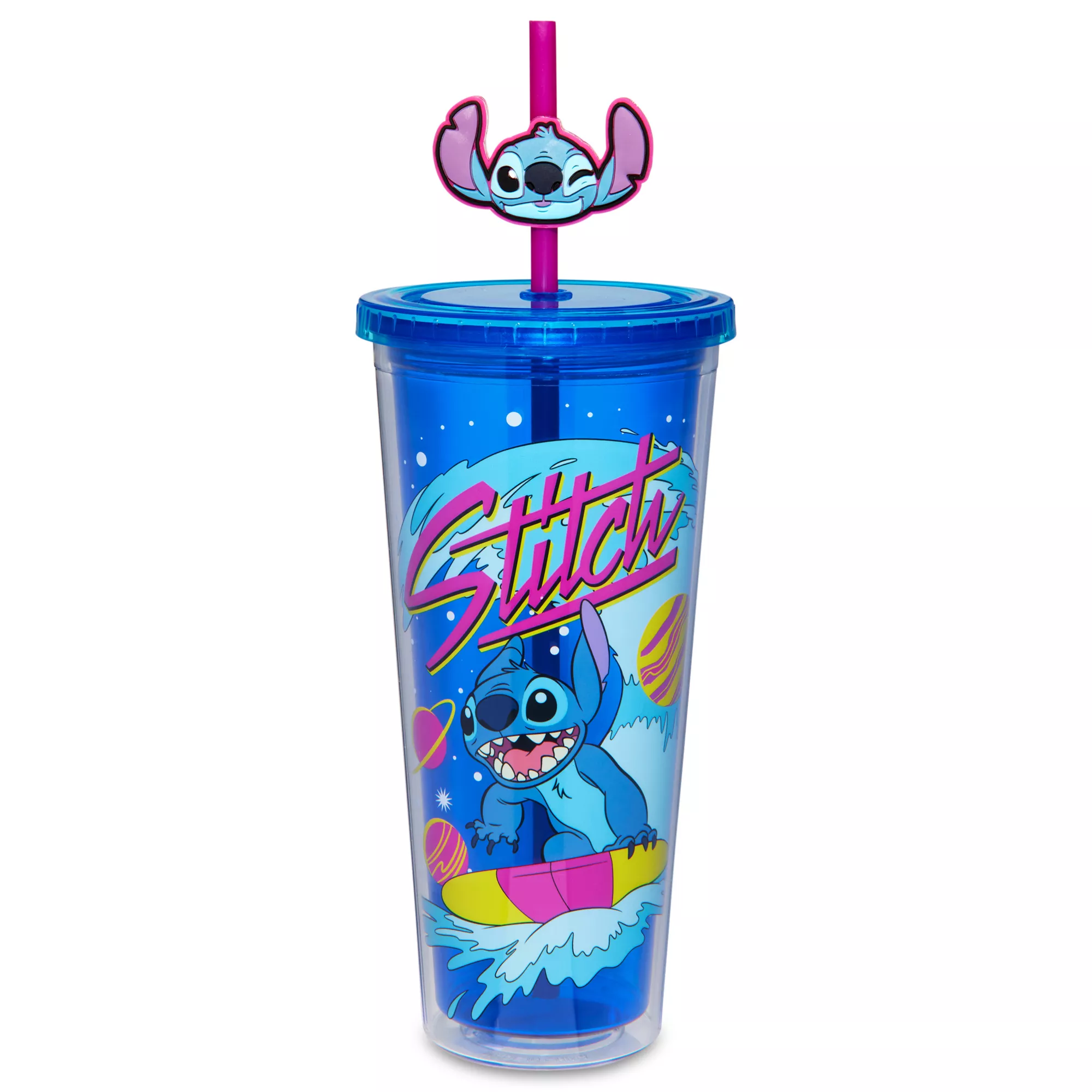 Surfing Stitch Cup with Straw 24 oz. - Lilo & Stitch at Spencer's