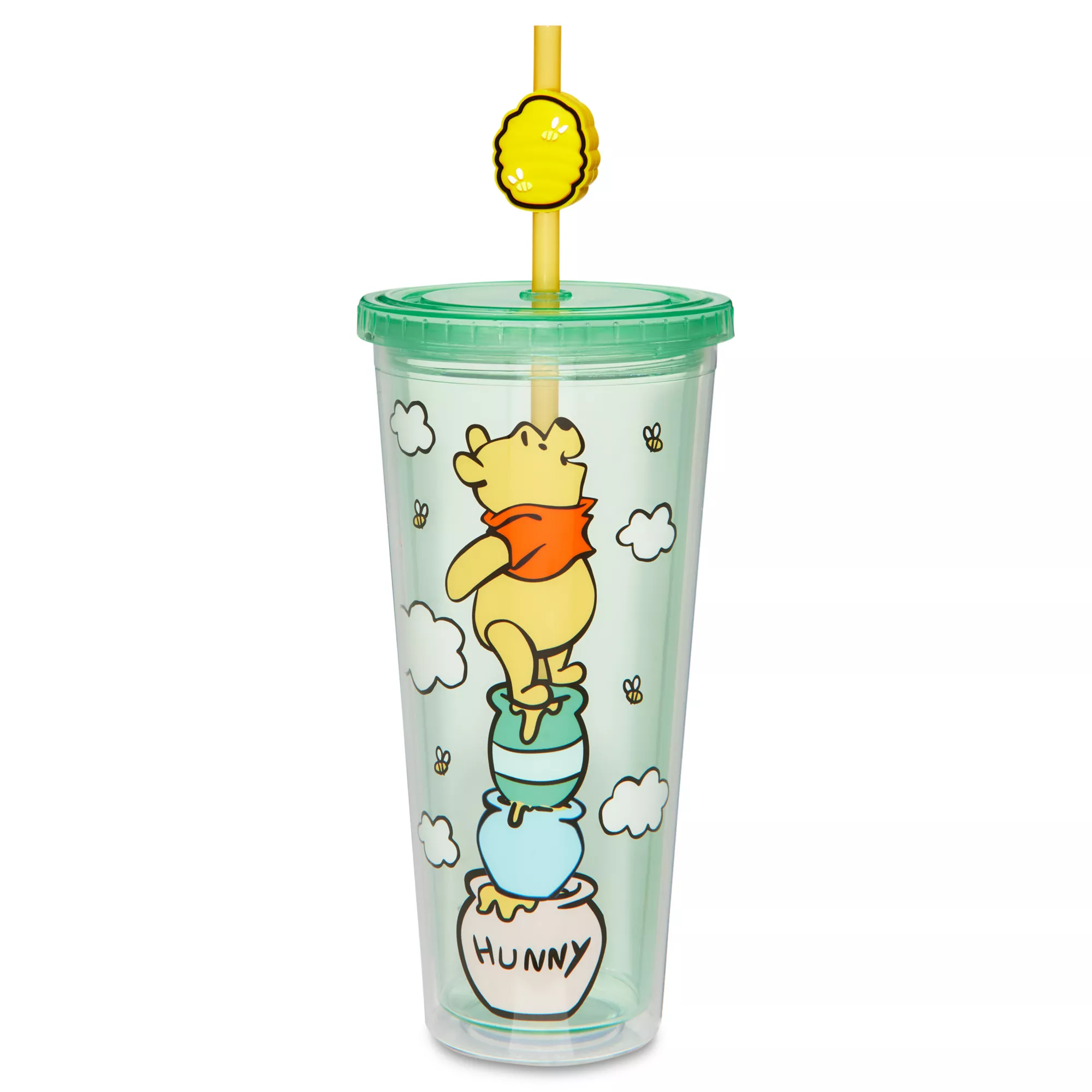 Winnie the Pooh Cup with Straw and Topper 24 oz. - Disney at Spencer's