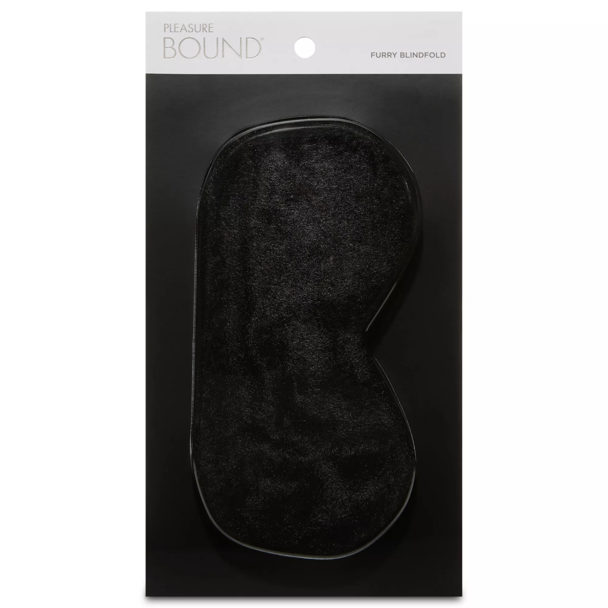 Black Furry Blindfold - Pleasure Bound at Spencer's