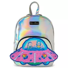 Rick and Morty Iridescent Spaceship Mini Backpack at Spencer's