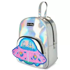 Rick and Morty Iridescent Spaceship Mini Backpack at Spencer's