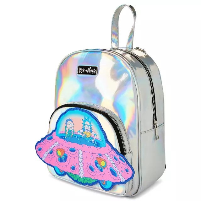 Rick and Morty Iridescent Spaceship Mini Backpack at Spencer's