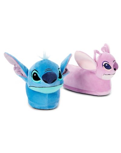 Stitch and Angel Plush Slippers - Lilo & Stitch