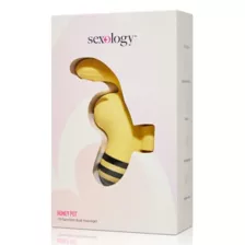 Honey Pot 10-Function Rechargeable Vibration and Suction Dual Massager 4.1  Inch - Sexology - Spencer's