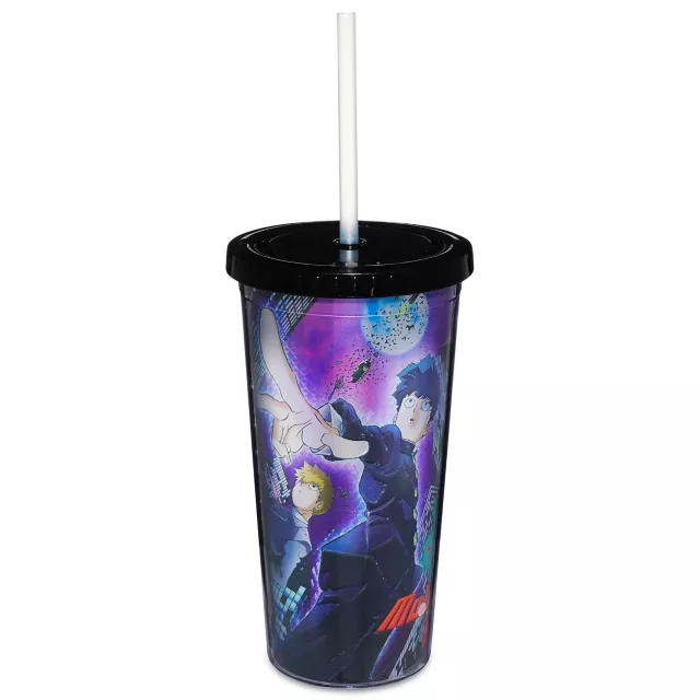 Mob Psycho Cup with Straw 20 oz. - Mob Psycho at Spencer's