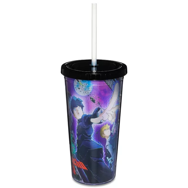 Mob Psycho Cup with Straw 20 oz. - Mob Psycho at Spencer's