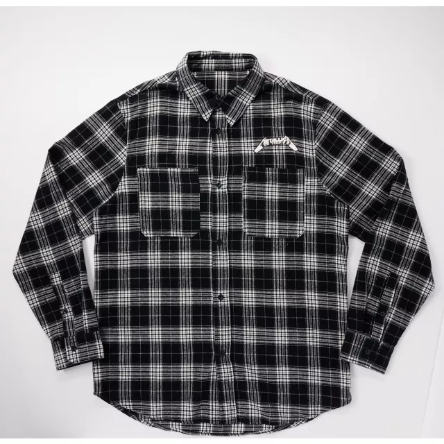 Black Metallica Flannel - Metallica at Spencer's