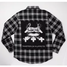 Black Metallica Flannel - Metallica at Spencer's