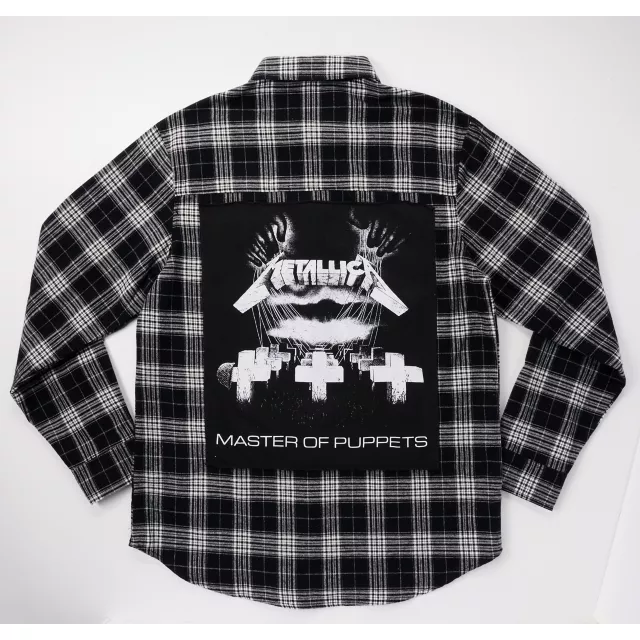 Black Metallica Flannel - Metallica at Spencer's