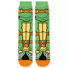 360 Michelangelo Crew Socks - Teenage Mutant Ninja Turtles at Spencer's