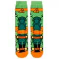 360 Michelangelo Crew Socks - Teenage Mutant Ninja Turtles at Spencer's