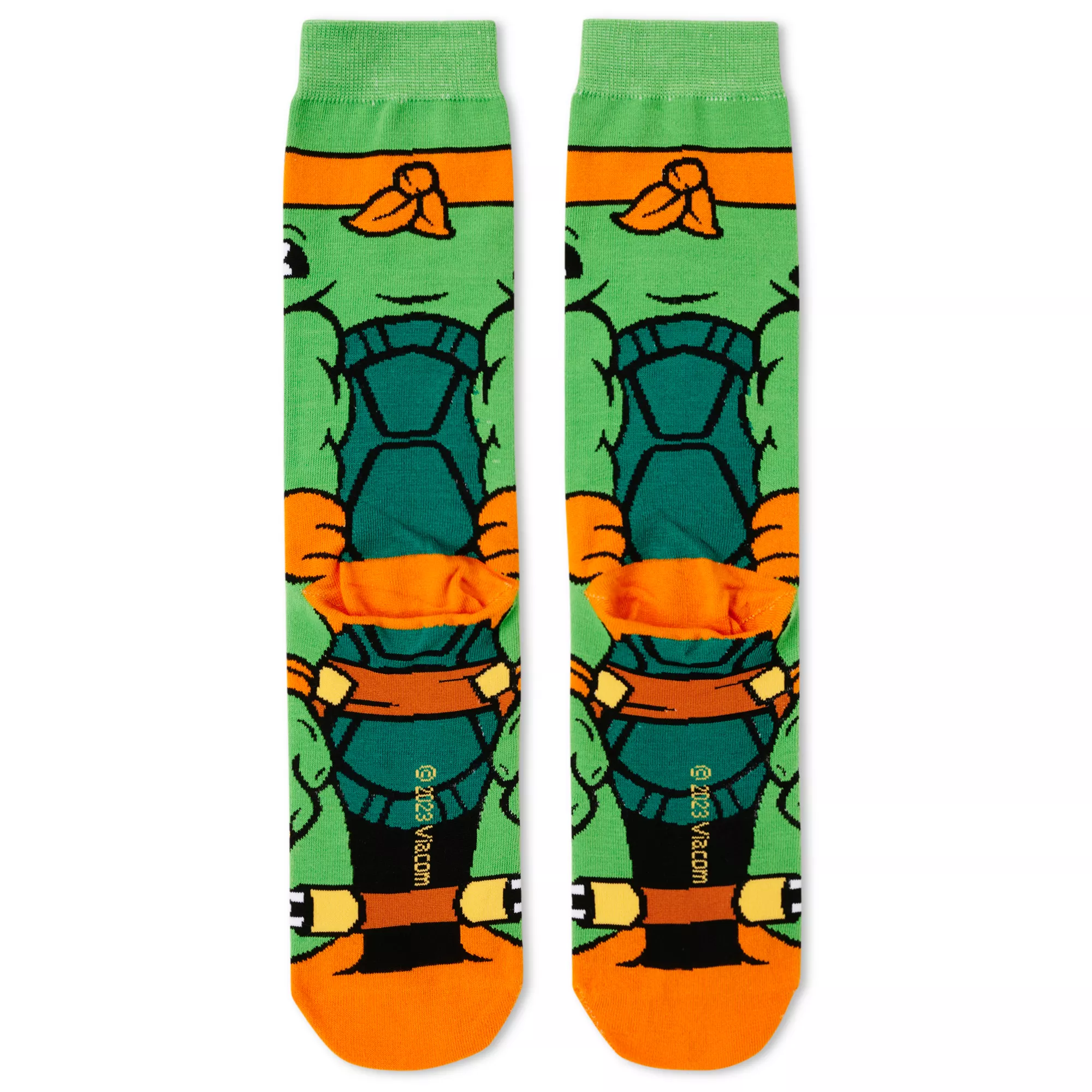 360 Michelangelo Crew Socks - Teenage Mutant Ninja Turtles