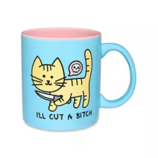 I'll Cut a Bitch Cat Coffee Mug - 20 oz. at Spencer's