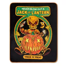 Trick 'r Treat Jack-o-Lantern Fleece Blanket at Spencer's