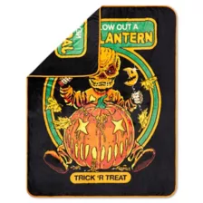 Trick 'r Treat Jack-o-Lantern Fleece Blanket at Spencer's