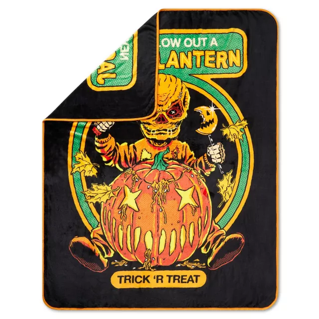 Trick 'r Treat Jack-o-Lantern Fleece Blanket at Spencer's